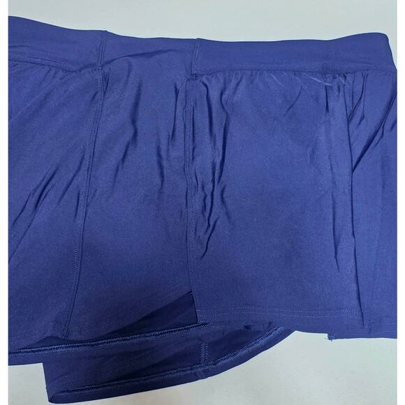 Lands End Swim Shorts 3" Modest UPF 50 Boyshort Panty Liner Sz 18 XXL Navy Blue - Picture 7 of 13